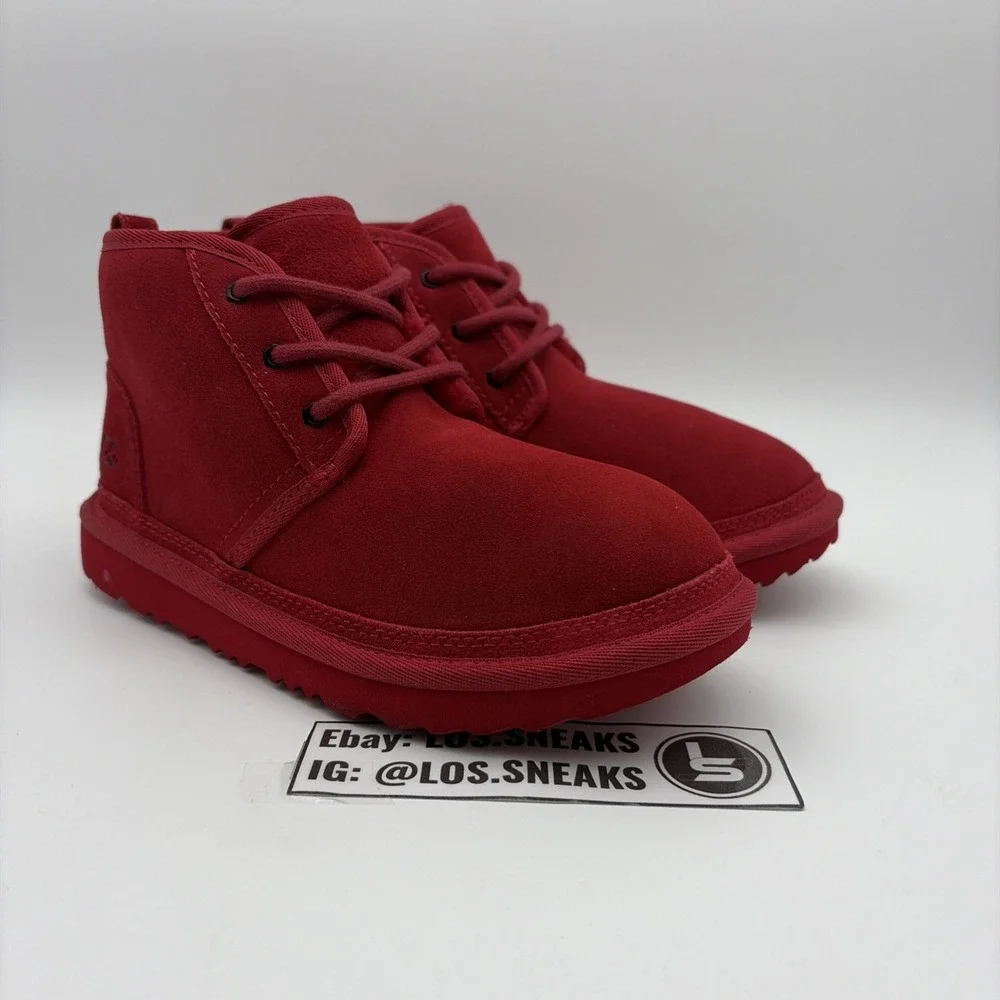 Size 4-Ugg Kids Neumel Red Chukka (1017320K)